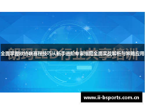 全面掌握欧协联赛程技巧从新手进阶专家指南全面实战解析与策略应用